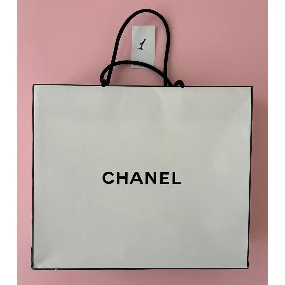 Authentic Chanel Packaging Set – 3 Paper Shopping Bags & 1 Pillow Box